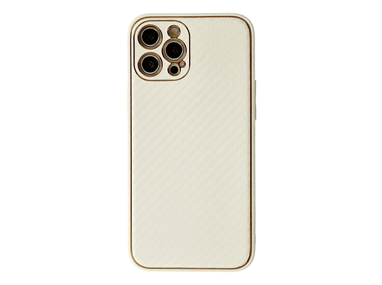 NEWFACE iPhone 12 Pro Uyumlu Coco Karbon Silikon Telefon Kılıfı Beyaz ...