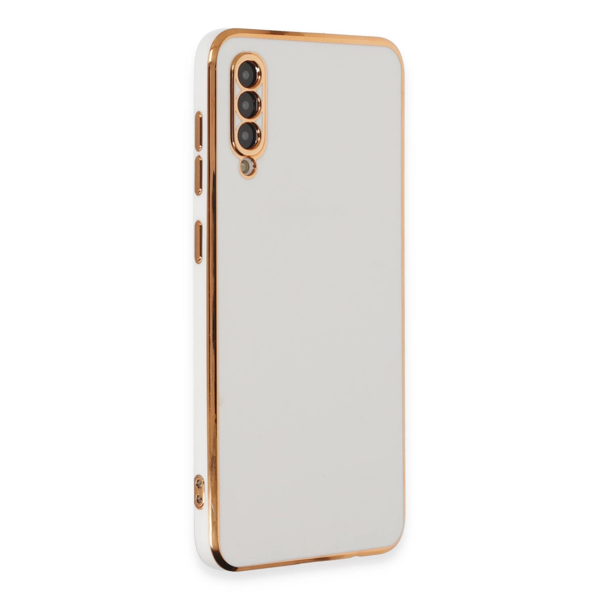 NEWFACE Samsung Galaxy A50 Uyumlu Volet Silikon Telefon Kılıfı Beyaz