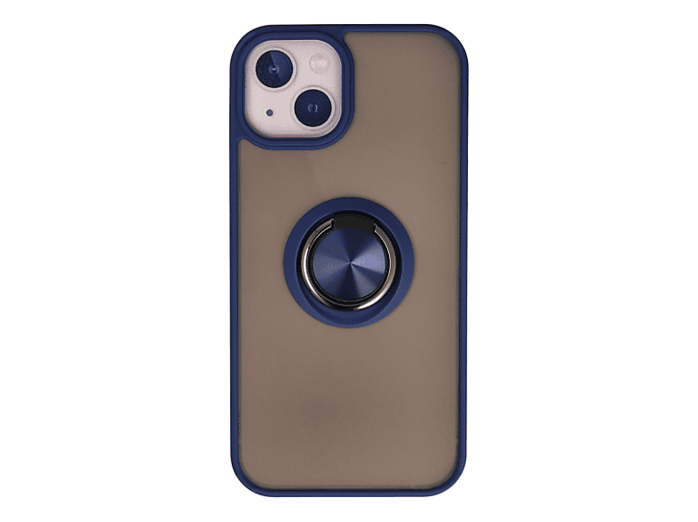 NEWFACE iPhone 13 Uyumlu Montreal Yüzüklü Silikon Kapak Telefon Kılıfı Lacivert