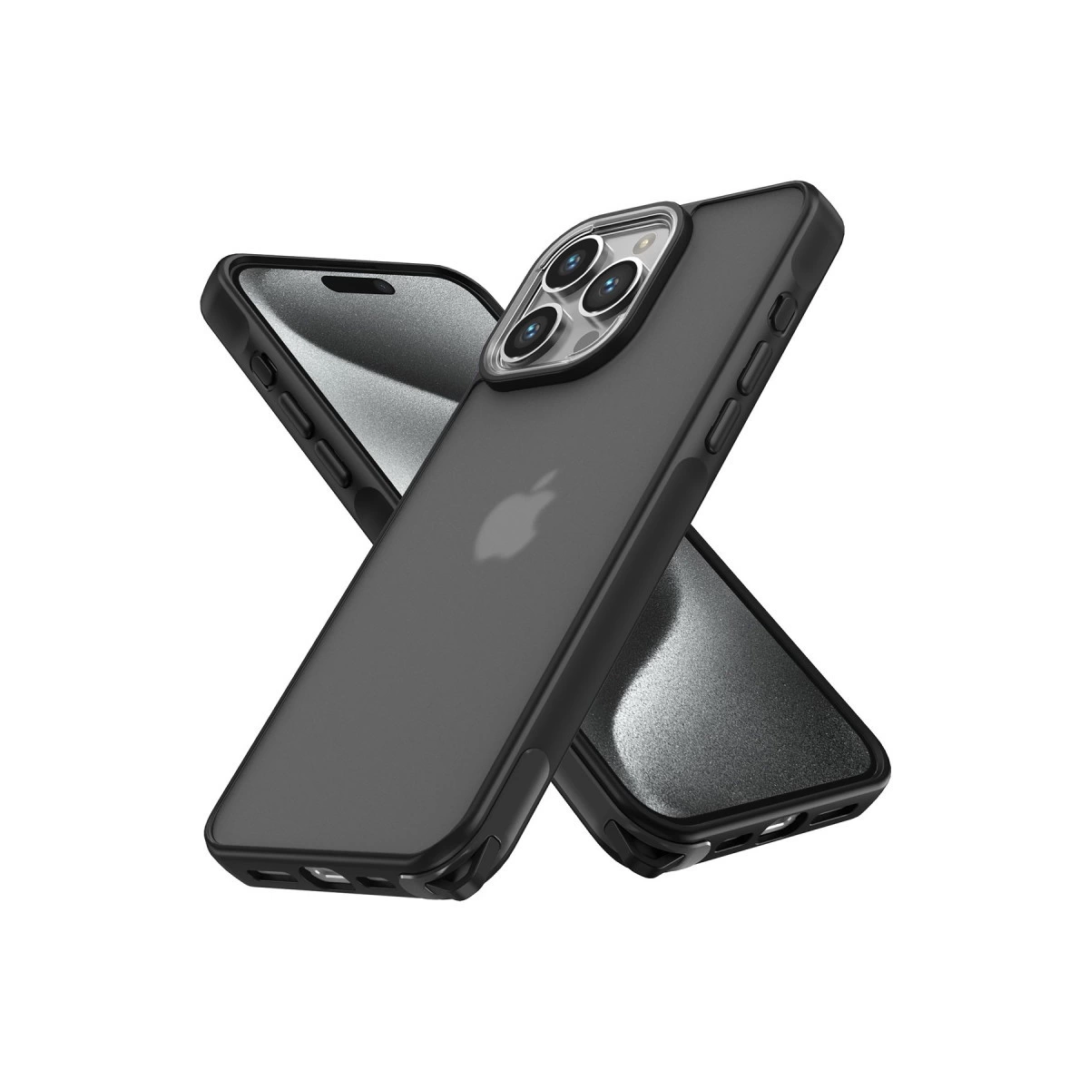 NEWFACE iPhone 13 Pro Max Uyumlu Elegant Kapak Telefon Kılıfı Siyah