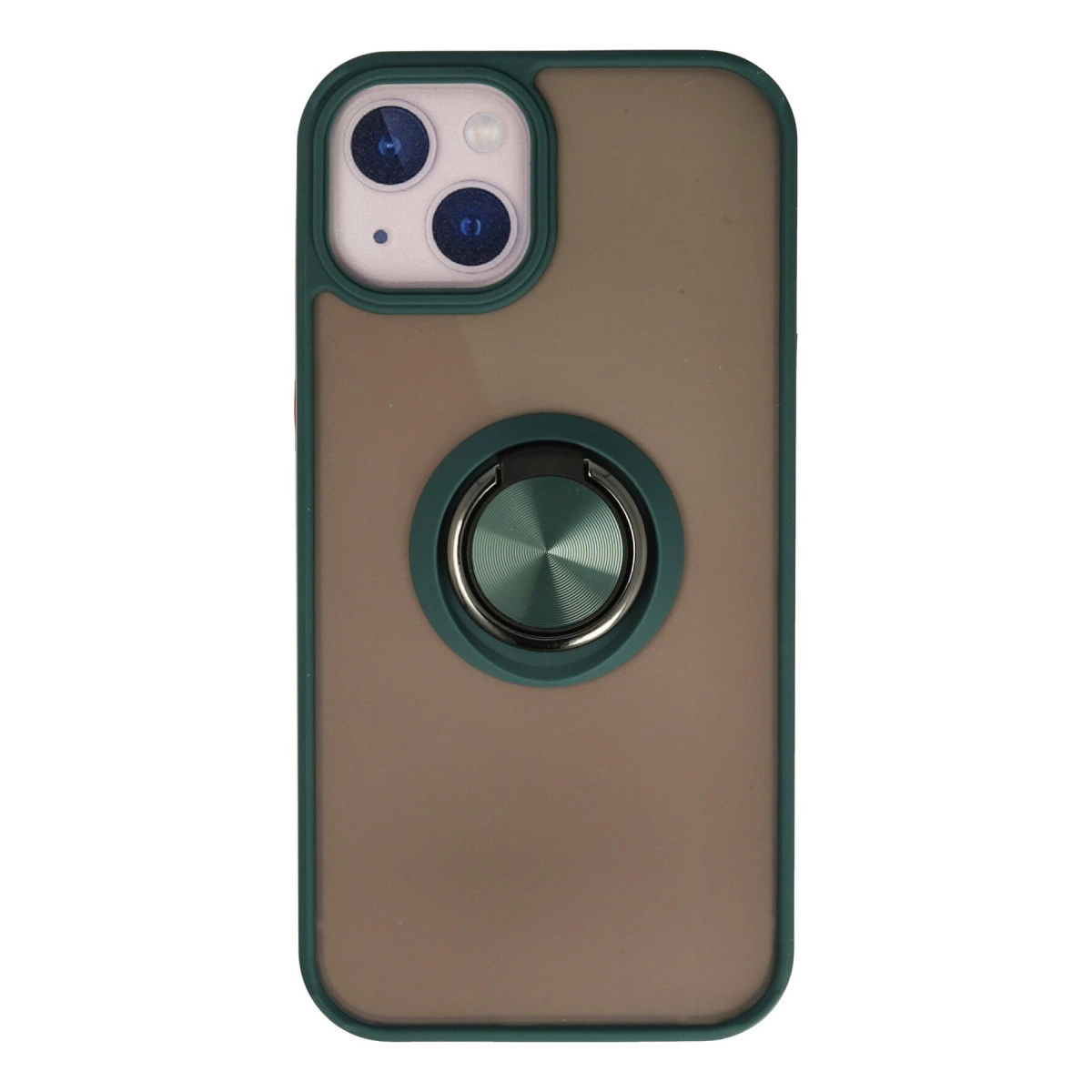 NEWFACE iPhone 13 Uyumlu Montreal Yüzüklü Silikon Kapak Telefon Kılıfı Yeşil
