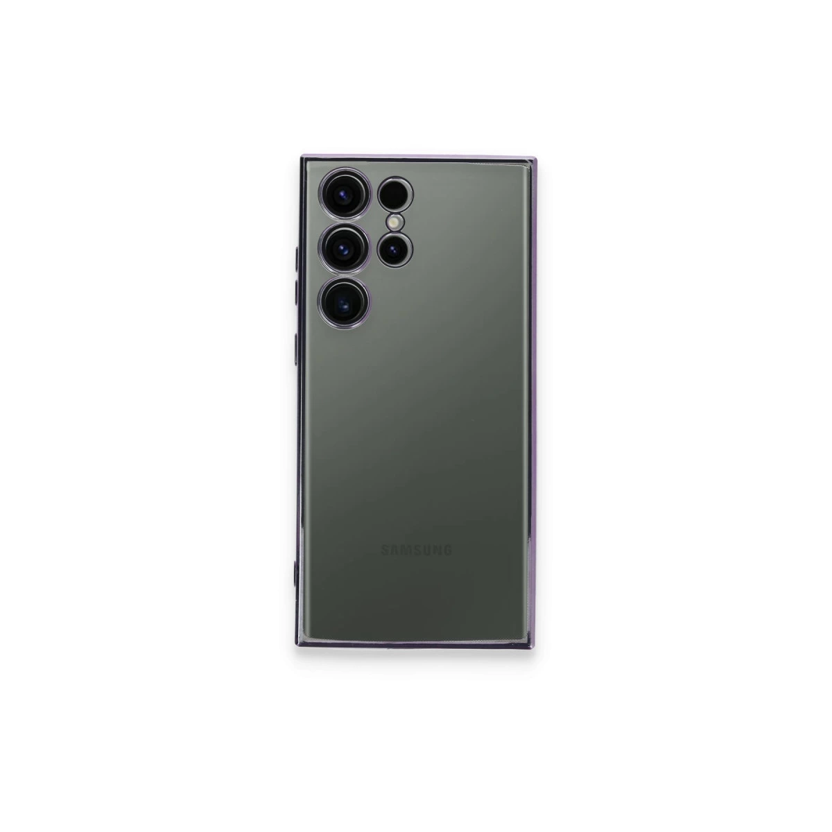 NEWFACE Samsung Galaxy S24 Ultra Uyumlu Kamera Korumalı Lensli Silikon Telefon Kılıfı Siyah