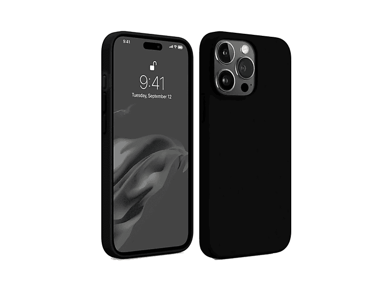 NEWFACE iPhone 15 Pro Max Uyumlu First Silikon Telefon Kılıfı Siyah