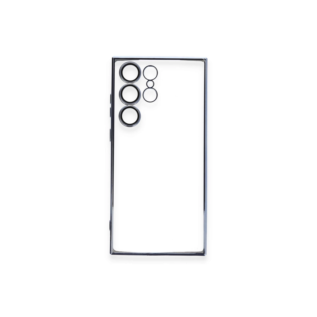 Kamera modülü tasarımlı şeffaf telefon kılıfı.
