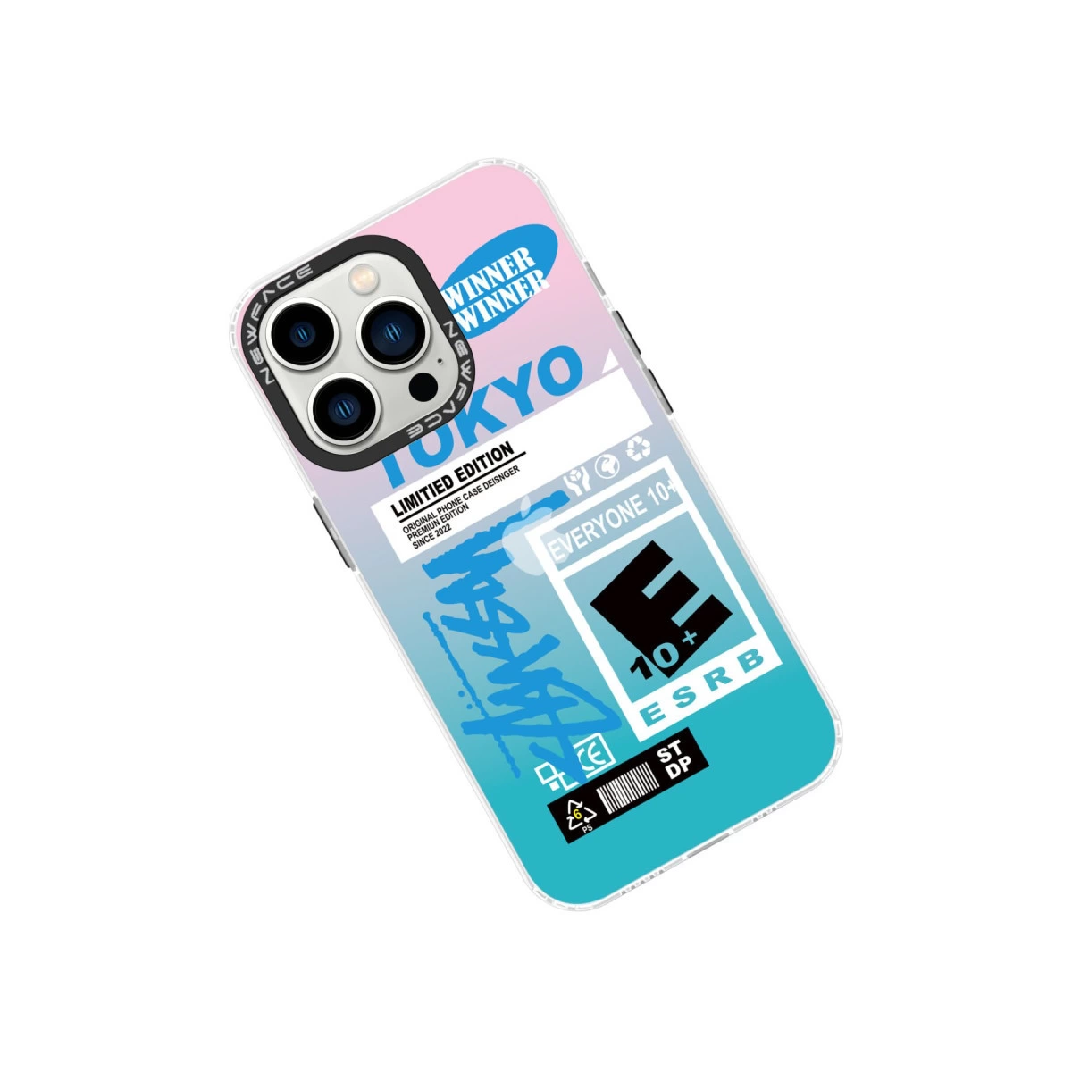"Tokyo" ve ESRB E 10+ derecelendirmeli iPhone kılıfı.