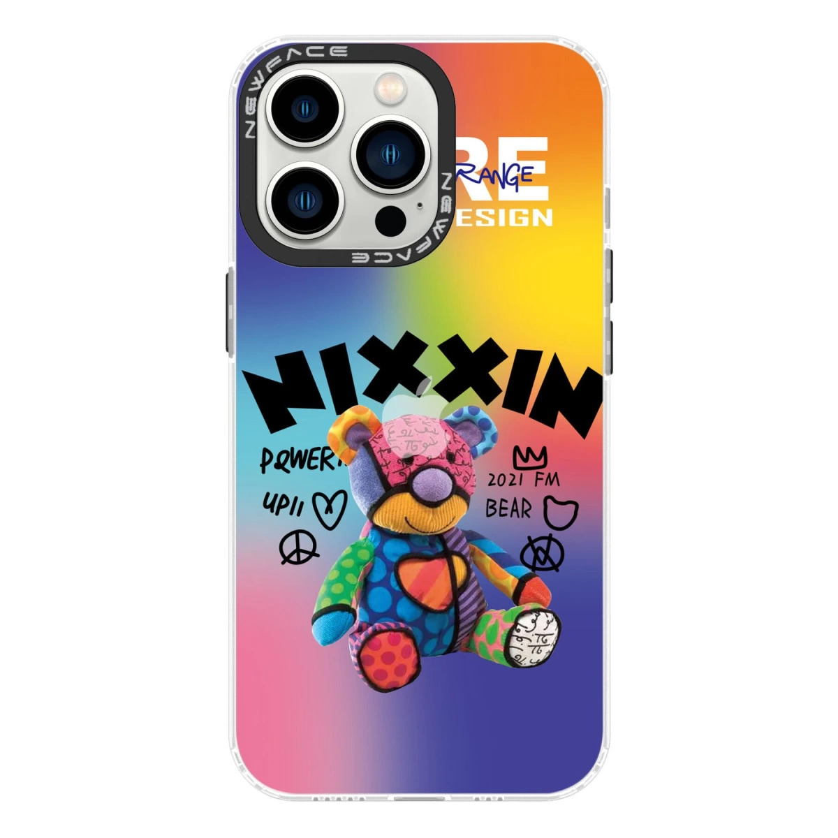 NEWFACE iPhone 14 Pro Uyumlu Estoril Desenli Kapak Telefon Kılıfı Çok Renkli