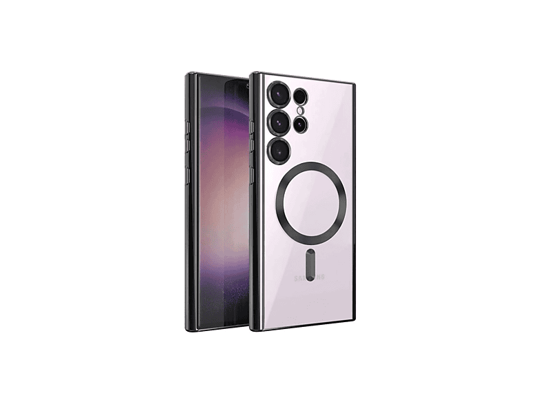 NEWFACE Samsung Galaxy S24 Ultra Uyumlu Kross Magneticsafe Kapak Telefon Kılıfı Siyah