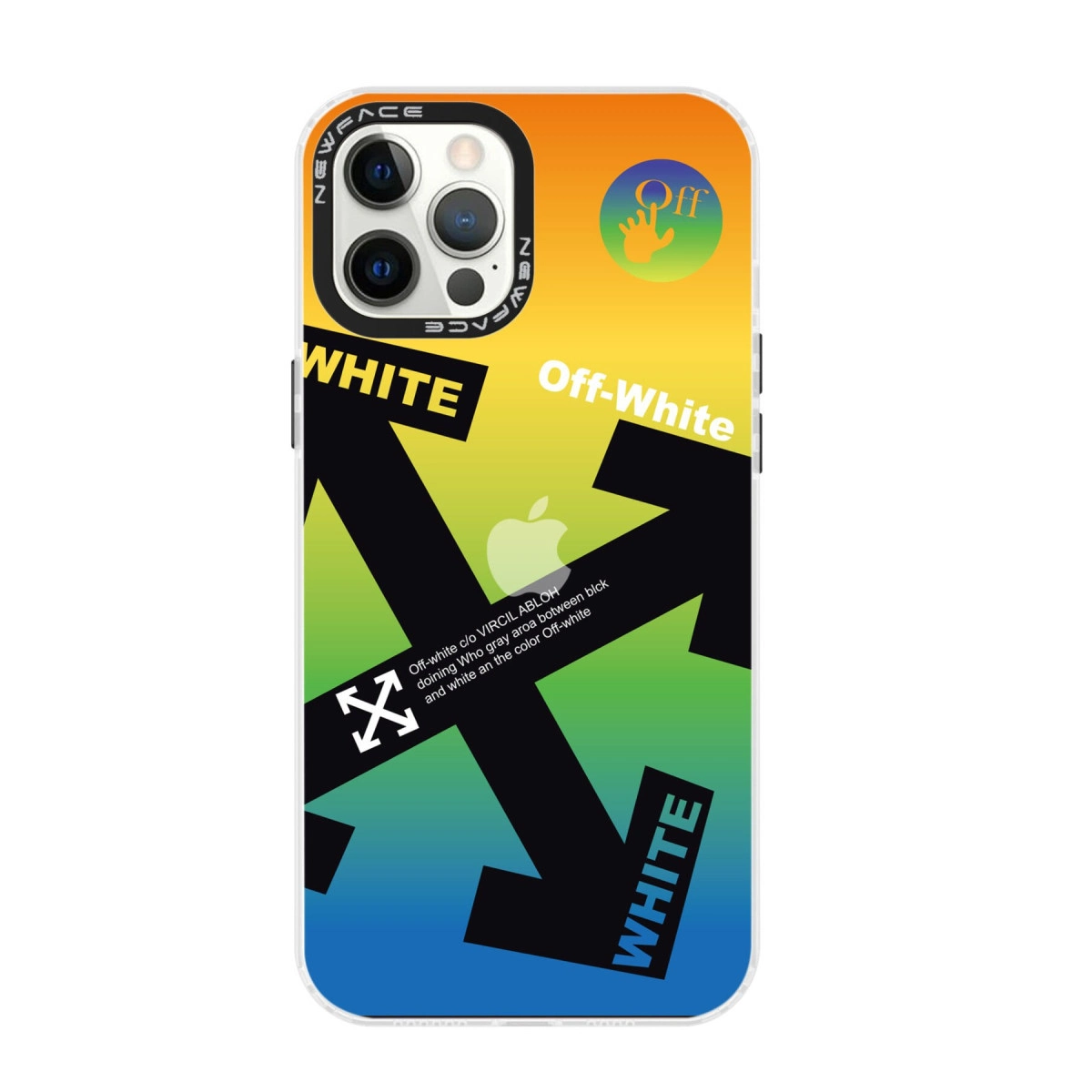 NEWFACE iPhone 12 Pro Max Uyumlu Estoril Desenli Kapak Telefon Kılıfı Çok Renkli