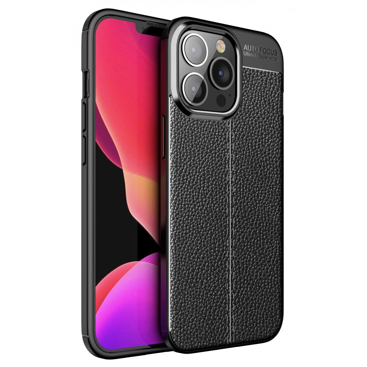 NEWFACE iPhone 13 Pro Max Uyumlu Auto Focus Kapak Telefon Kılıfı Siyah