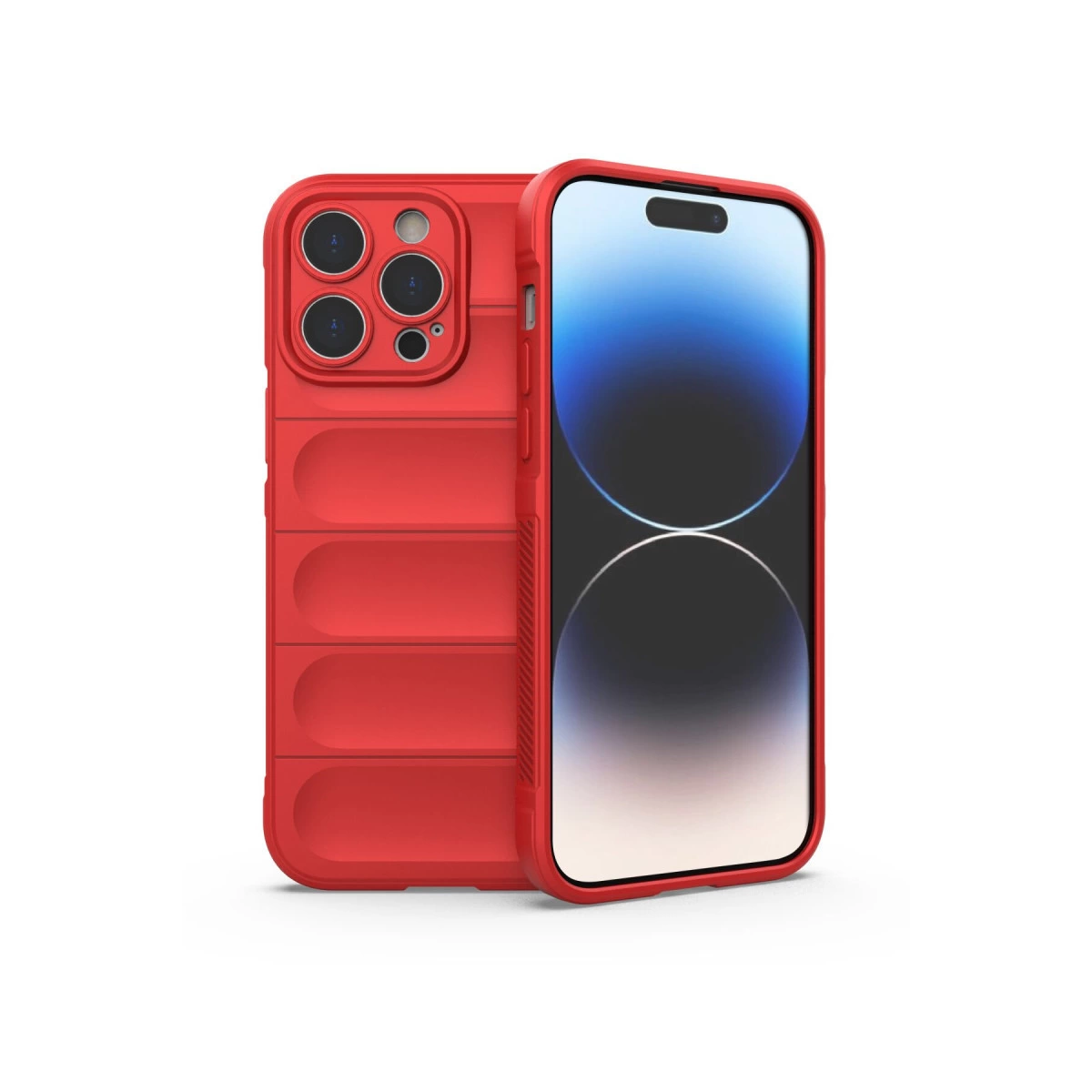 NEWFACE iPhone 13 Pro Uyumlu Optimum Silikon Telefon Kılıfı Kırmızı