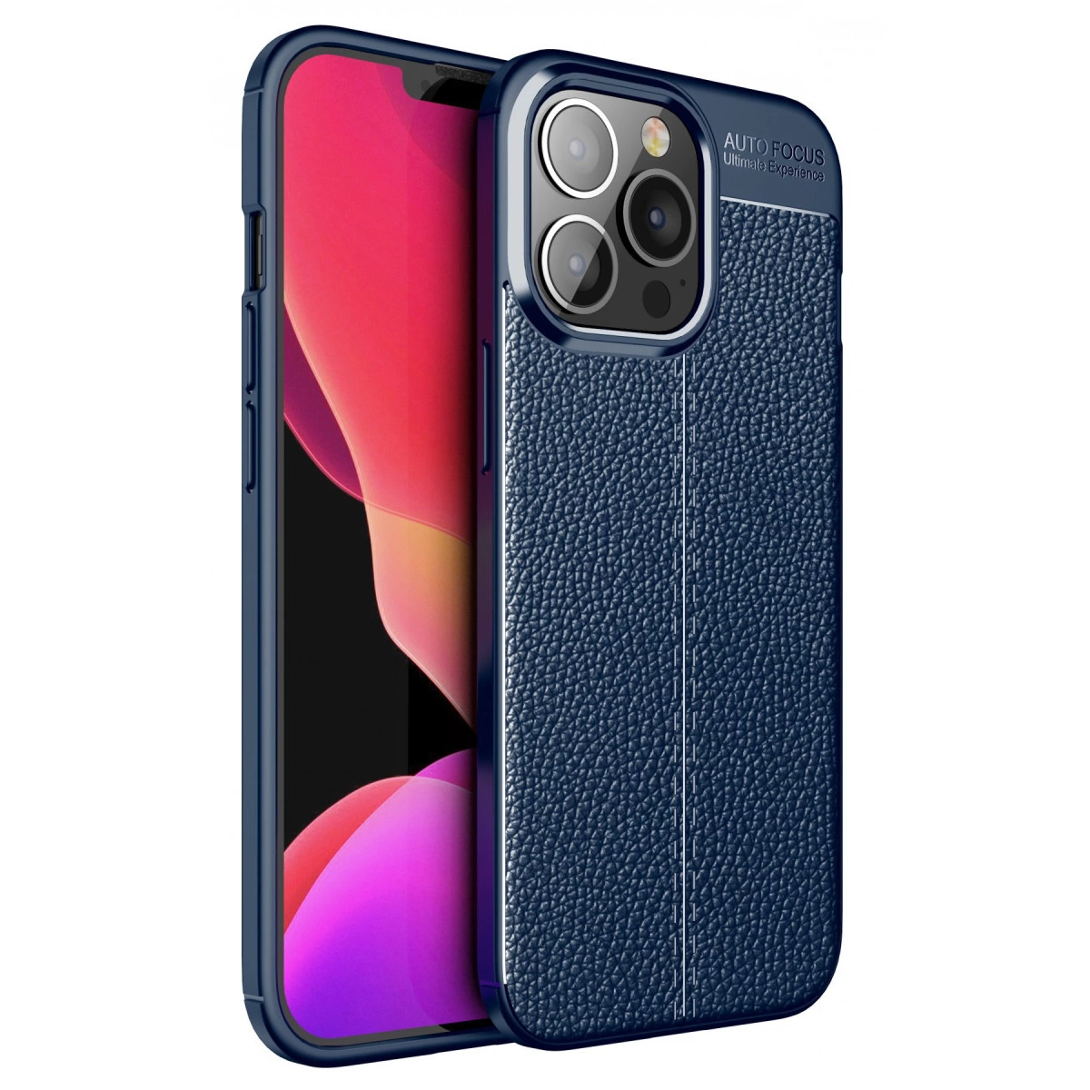 NEWFACE iPhone 13 Pro Uyumlu Auto Focus Kapak Telefon Kılıfı Lacivert
