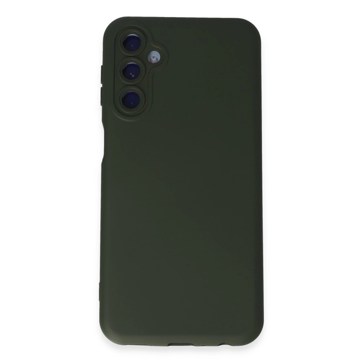 NEWFACE Samsung Galaxy M14 5G Uyumlu Nano İçi Kadife Silikon Telefon Kılıfı Koyu Yeşil