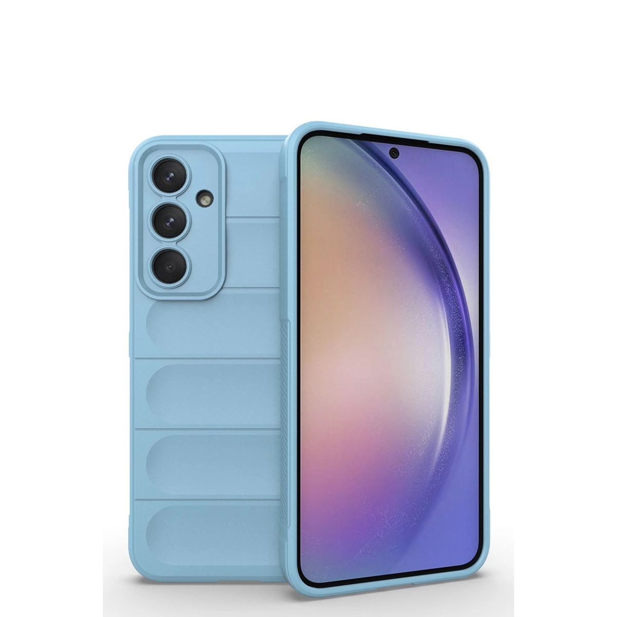 NEWFACE Samsung Galaxy M14 5G Uyumlu Optimum Silikon Telefon Kılıfı Sky Blue