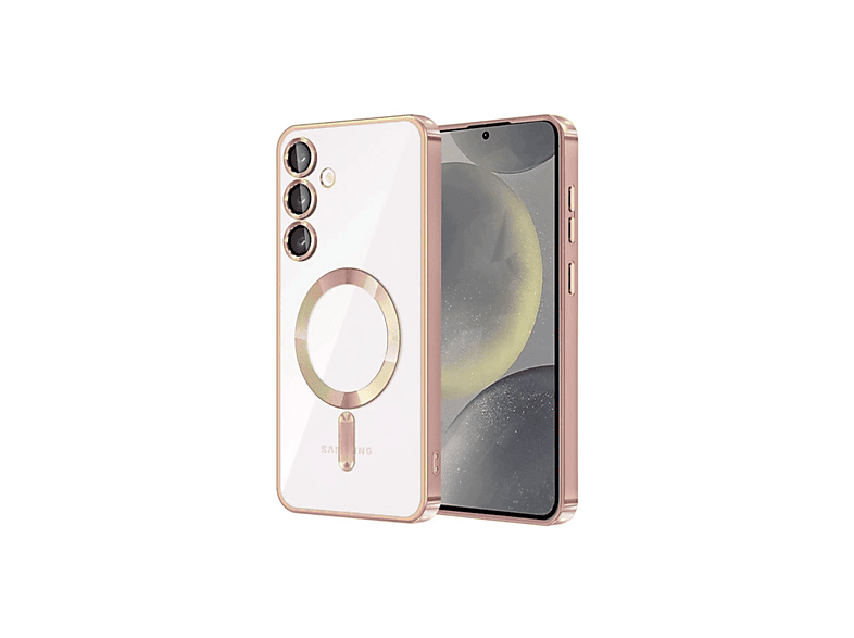 NEWFACE Samsung Galaxy S23 Uyumlu Kross Magneticsafe Kapak Telefon Kılıfı Rose