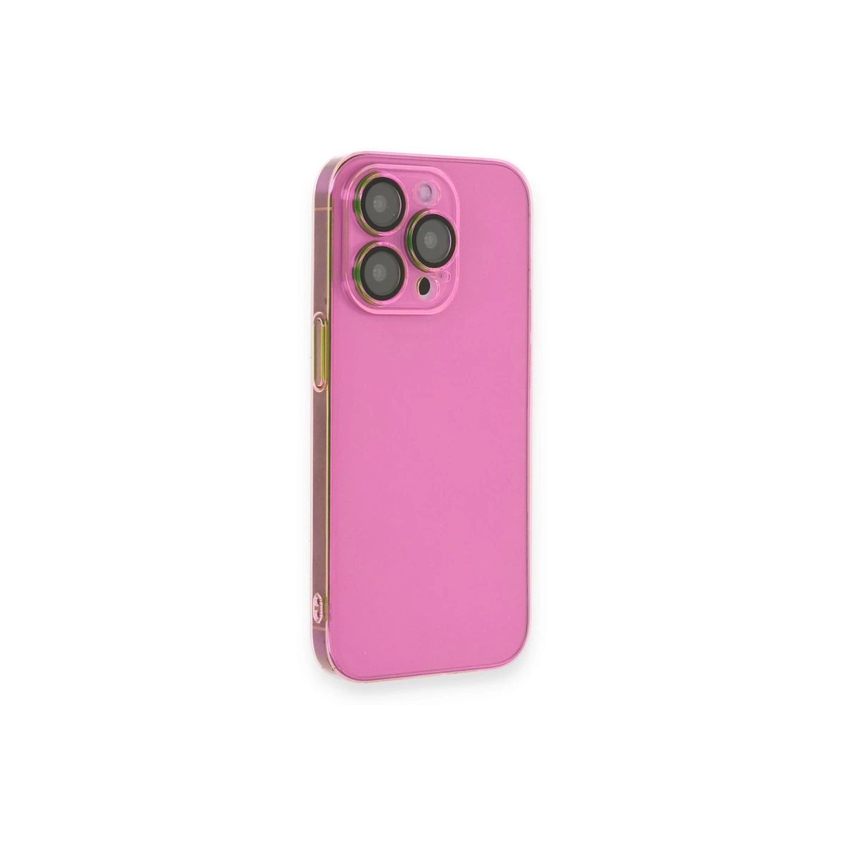 NEWFACE iPhone 13 Pro Max Uyumlu Armada Lensli Kapak Telefon Kılıfı Pembe