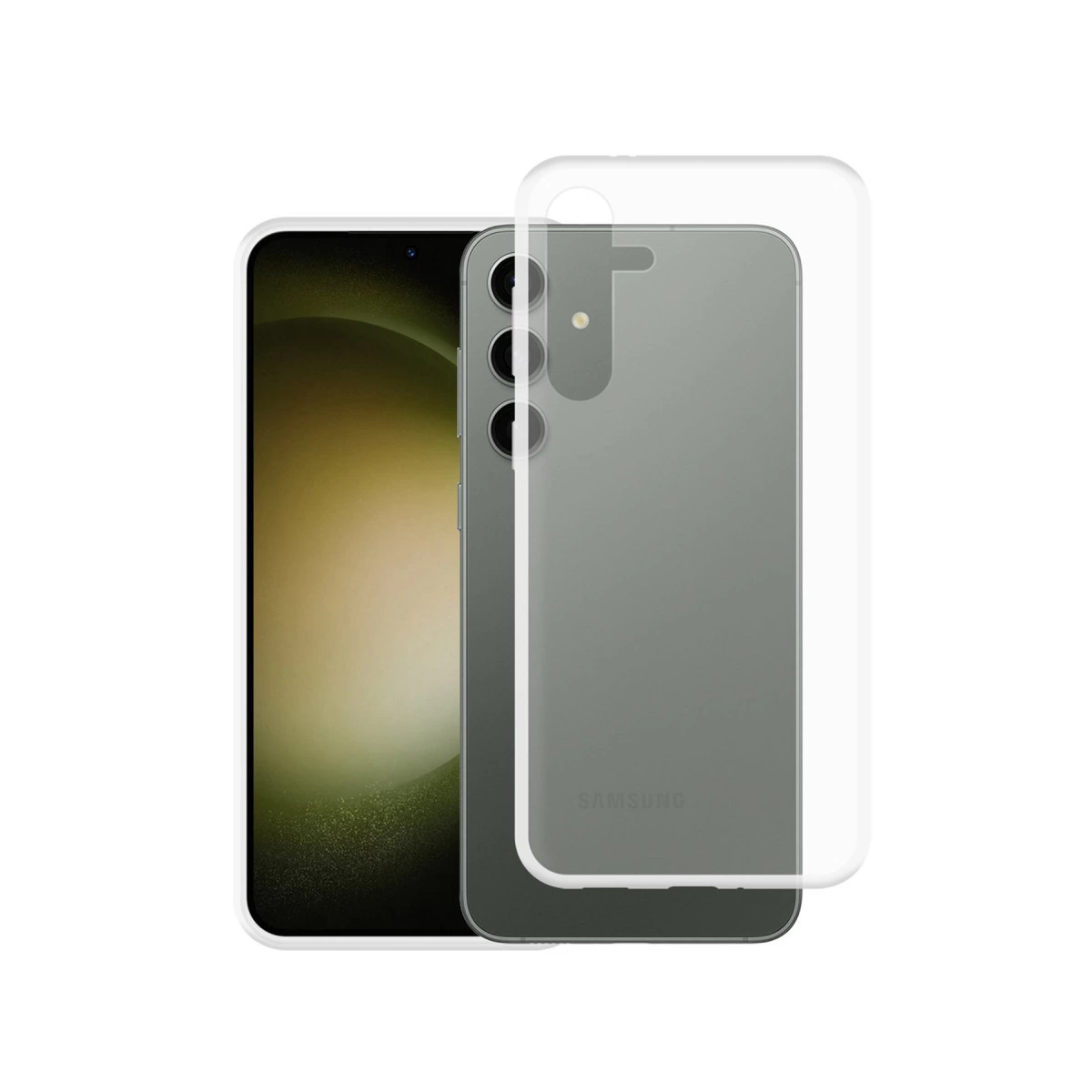 NEWFACE Samsung Galaxy S24 Plus Uyumlu Lüx Şeffaf Silikon Telefon Kılıfı Şeffaf