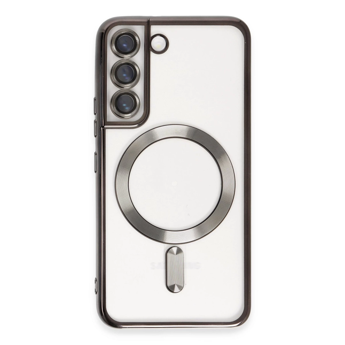 NEWFACE Samsung Galaxy S22 Uyumlu Kross Magneticsafe Kapak Telefon Kılıfı Siyah