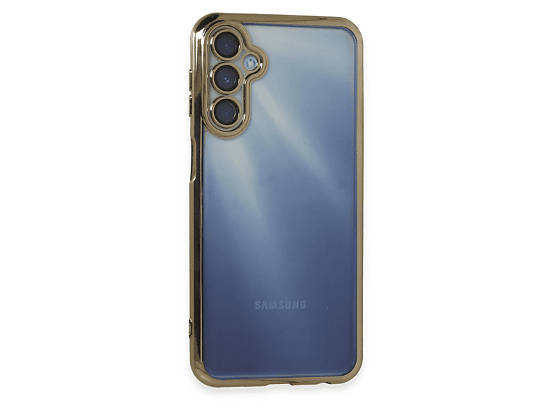 NEWFACE Samsung Galaxy A35 5G Uyumlu Kamera Korumalı Lensli Silikon Telefon Kılıfı Gold