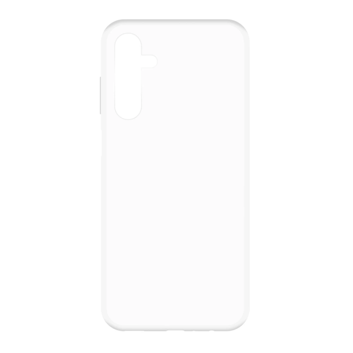 Sol üstte kamera kesimi olan beyaz telefon kılıfı.