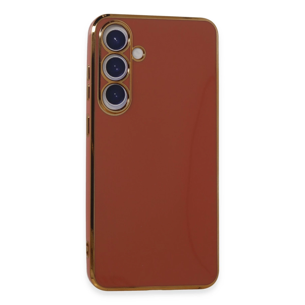 NEWFACE Samsung Galaxy S24 Uyumlu Volet Silikon Telefon Kılıfı Kırmızı