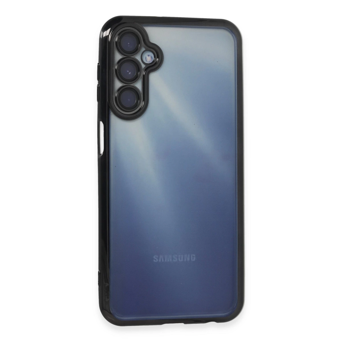 NEWFACE Samsung Galaxy A35 5G Uyumlu Kamera Korumalı Lensli Silikon Telefon Kılıfı Siyah