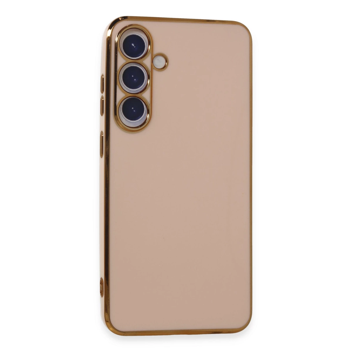 NEWFACE Samsung Galaxy S24 Uyumlu Volet Silikon Telefon Kılıfı Pembe