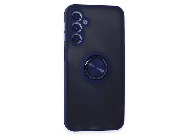 NEWFACE Samsung Galaxy M34 5G Uyumlu Montreal Yüzüklü Silikon Kapak Telefon Kılıfı Lacivert