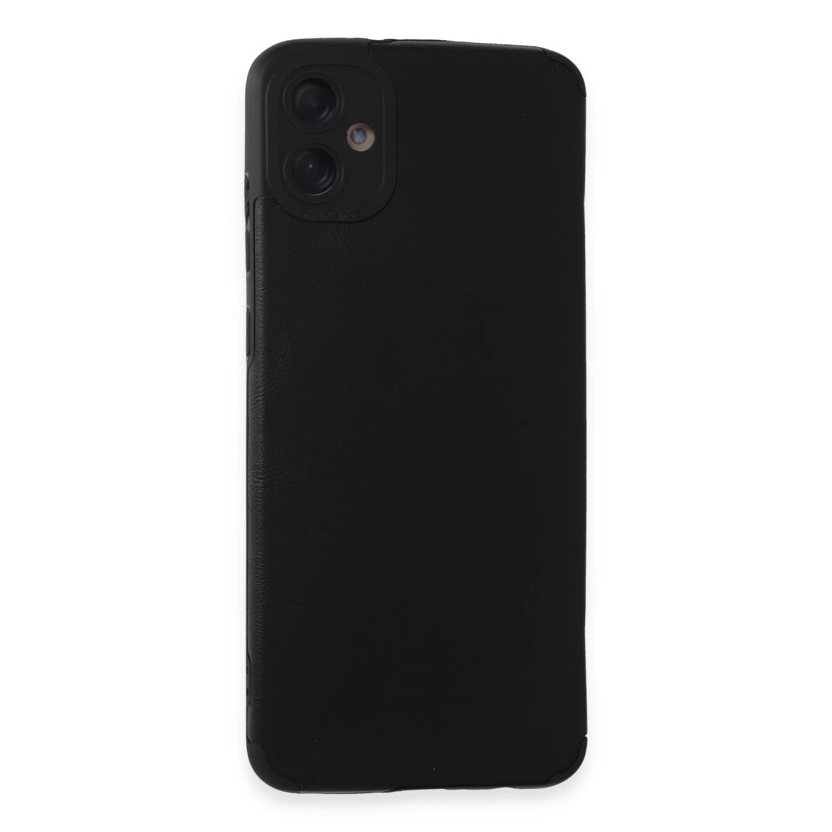 NEWFACE Samsung Galaxy A05 Uyumlu Loop Deri Silikon Telefon Kılıfı Siyah