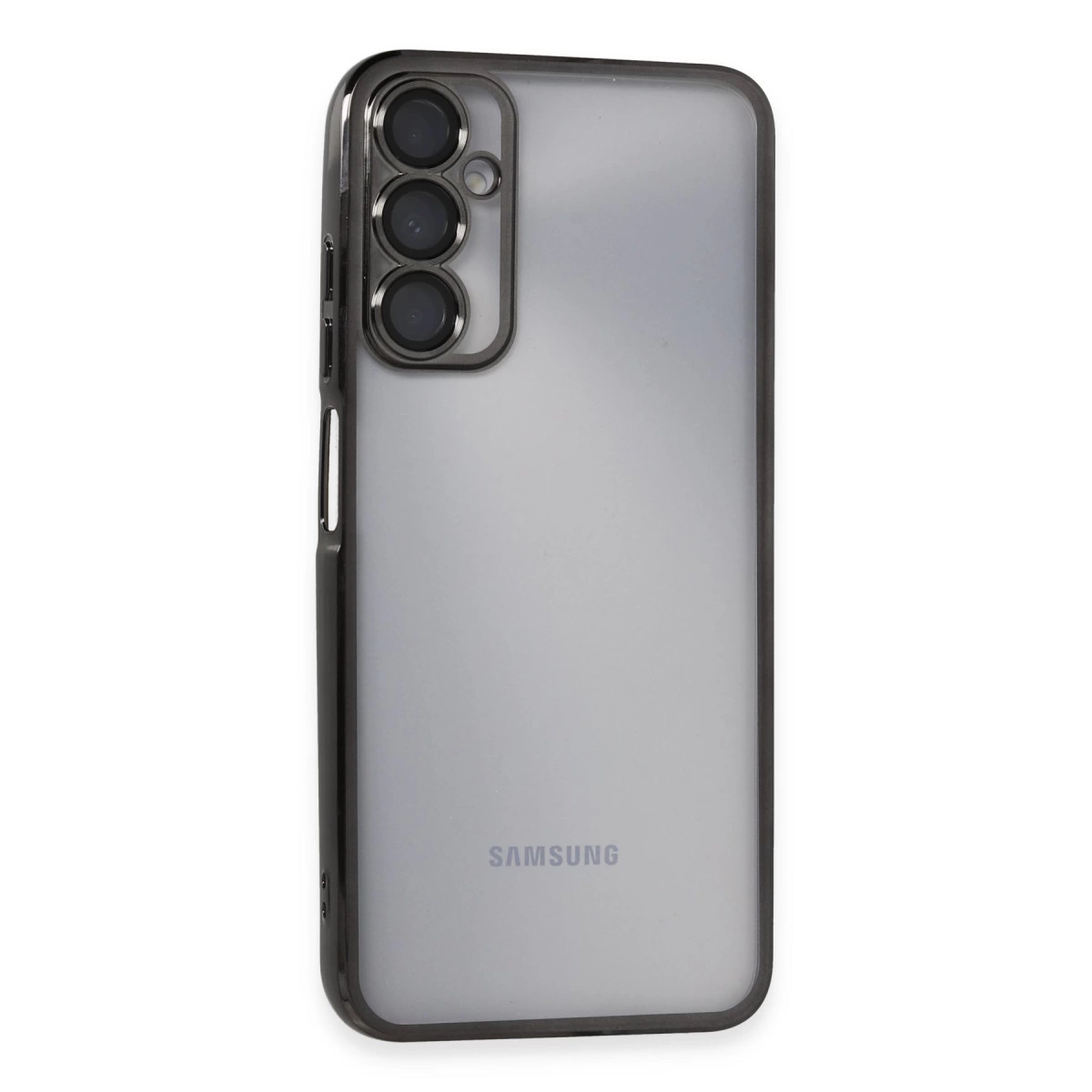 NEWFACE Samsung Galaxy A05S Uyumlu Kamera Korumalı Lensli Silikon Telefon Kılıfı Siyah