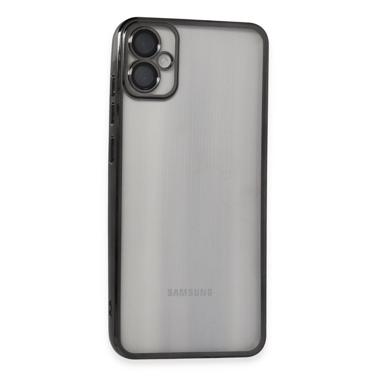NEWFACE Samsung Galaxy A05 Uyumlu Kamera Korumalı Lensli Silikon Telefon Kılıfı Siyah