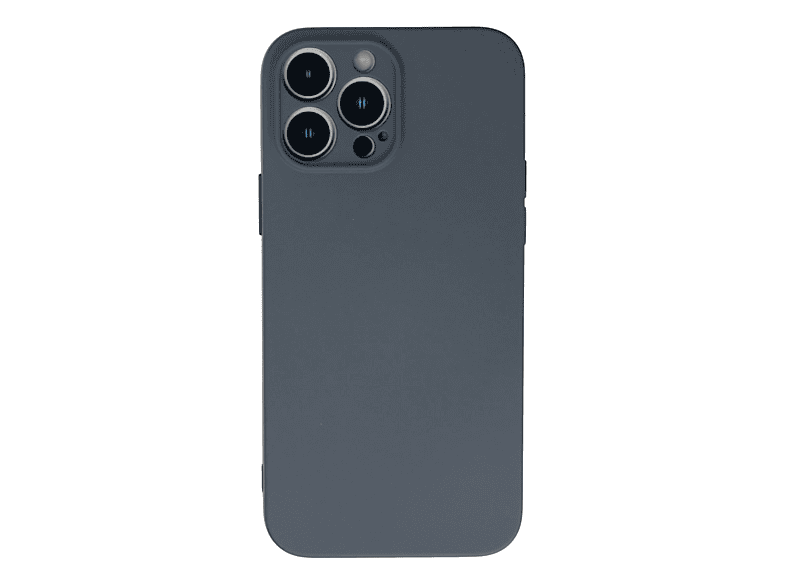 NEWFACE iPhone 13 Pro Max Uyumlu Nano İçi Kadife Silikon Telefon Kılıfı Gri