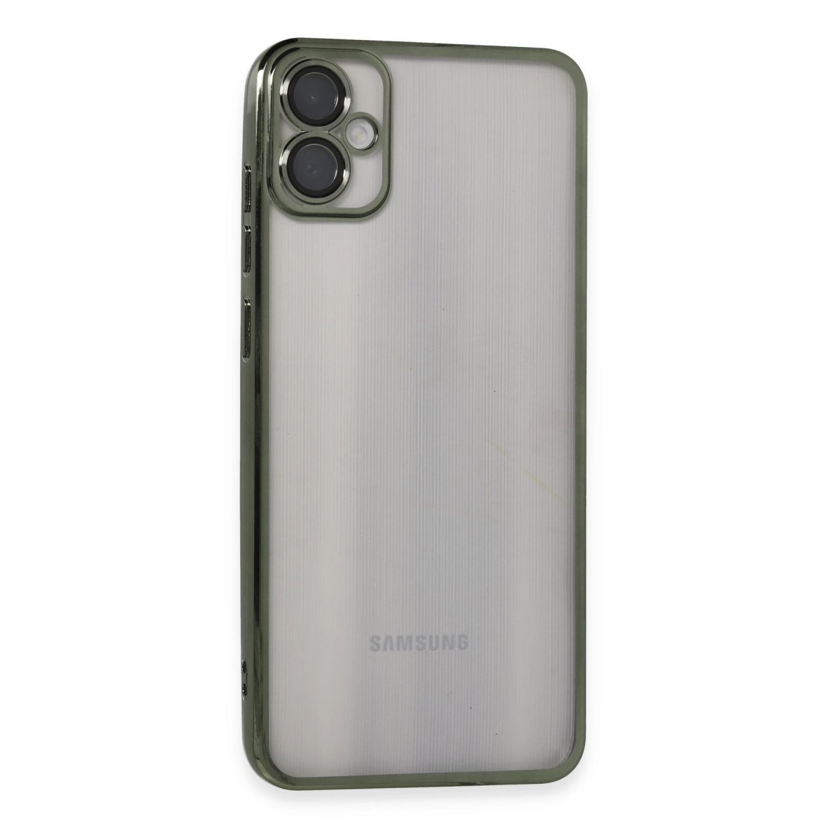 NEWFACE Samsung Galaxy A05 Uyumlu Kamera Korumalı Lensli Silikon Telefon Kılıfı Yeşil