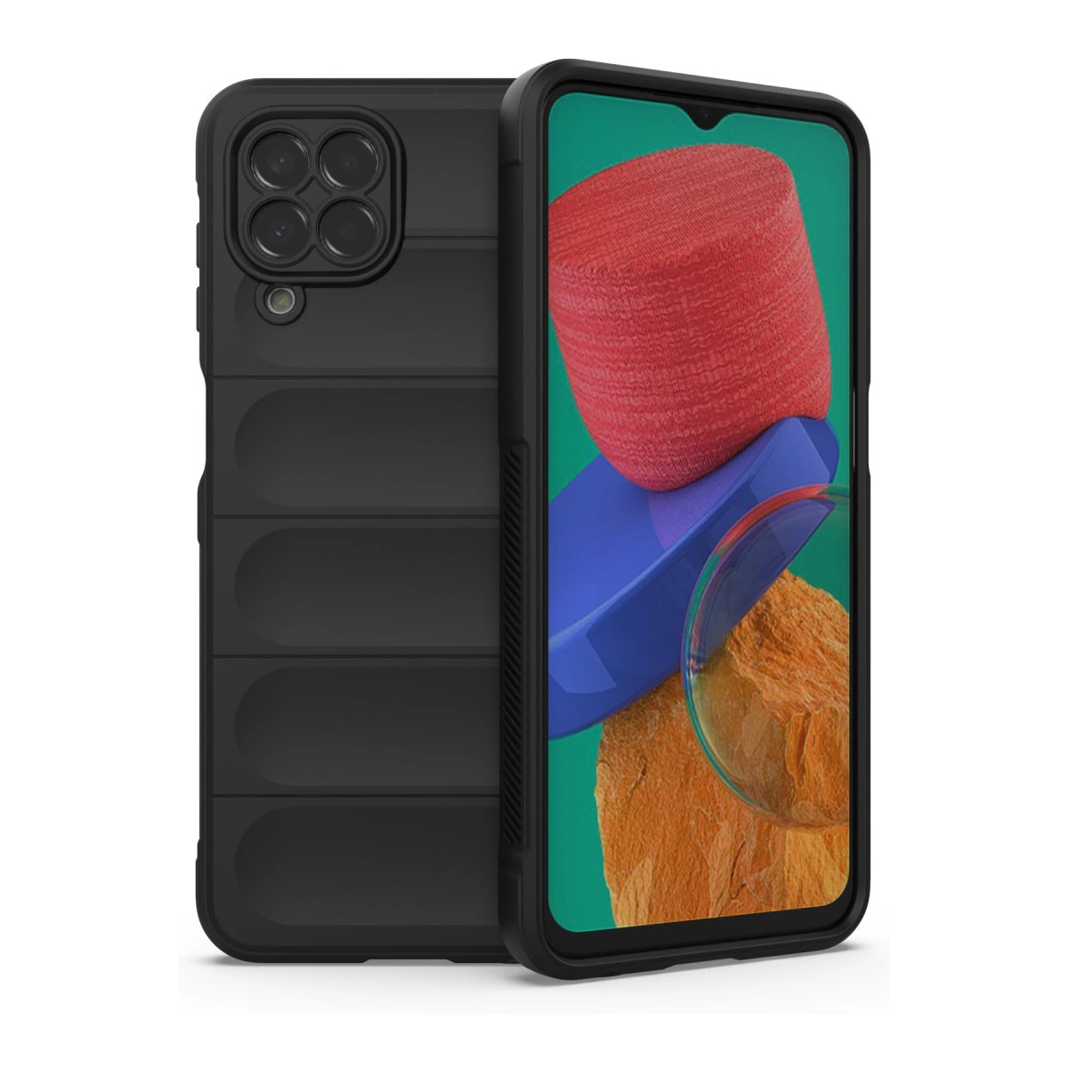 NEWFACE Samsung Galaxy M33 Uyumlu Optimum Silikon Telefon Kılıfı Siyah