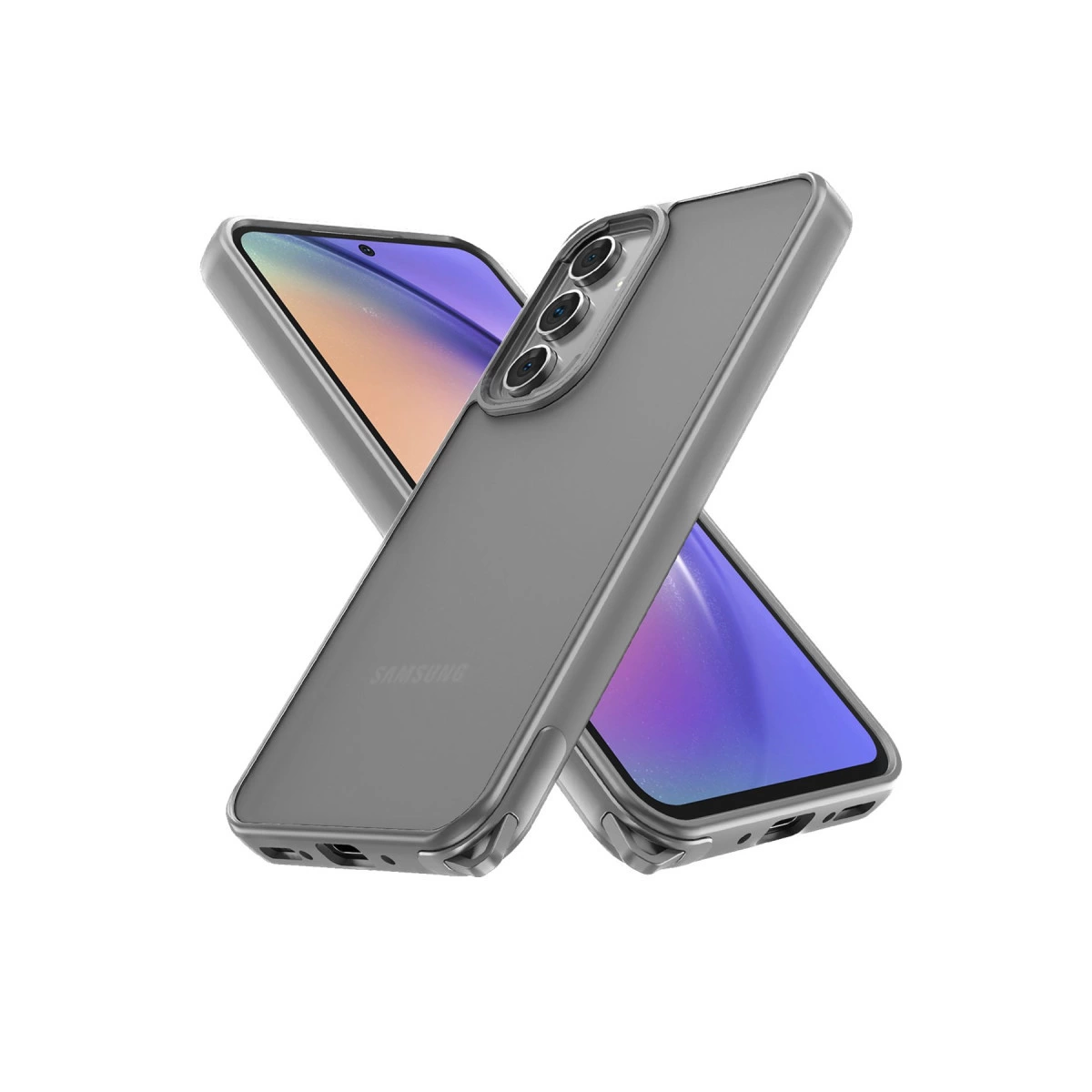 NEWFACE Samsung Galaxy A05S Uyumlu Elegant Kapak Telefon Kılıfı Titanyum Gri