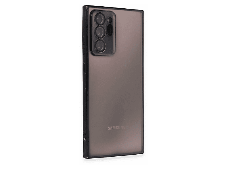 NEWFACE Samsung Galaxy Note 20 Ultra Uyumlu Kamera Korumalı Lensli Silikon Telefon Kılıfı Siyah