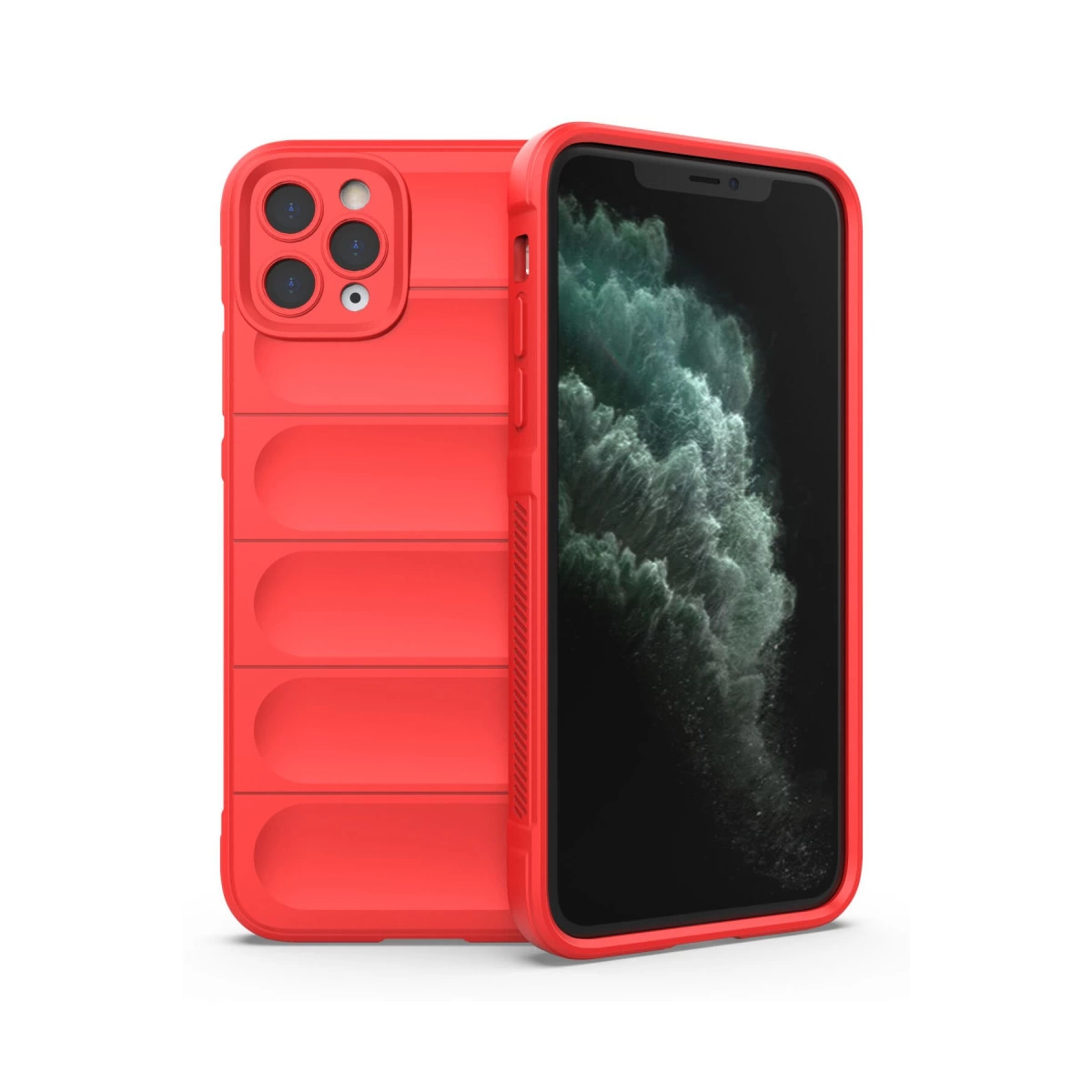 NEWFACE iPhone 11 Pro Uyumlu Optimum Silikon Telefon Kılıfı Kırmızı