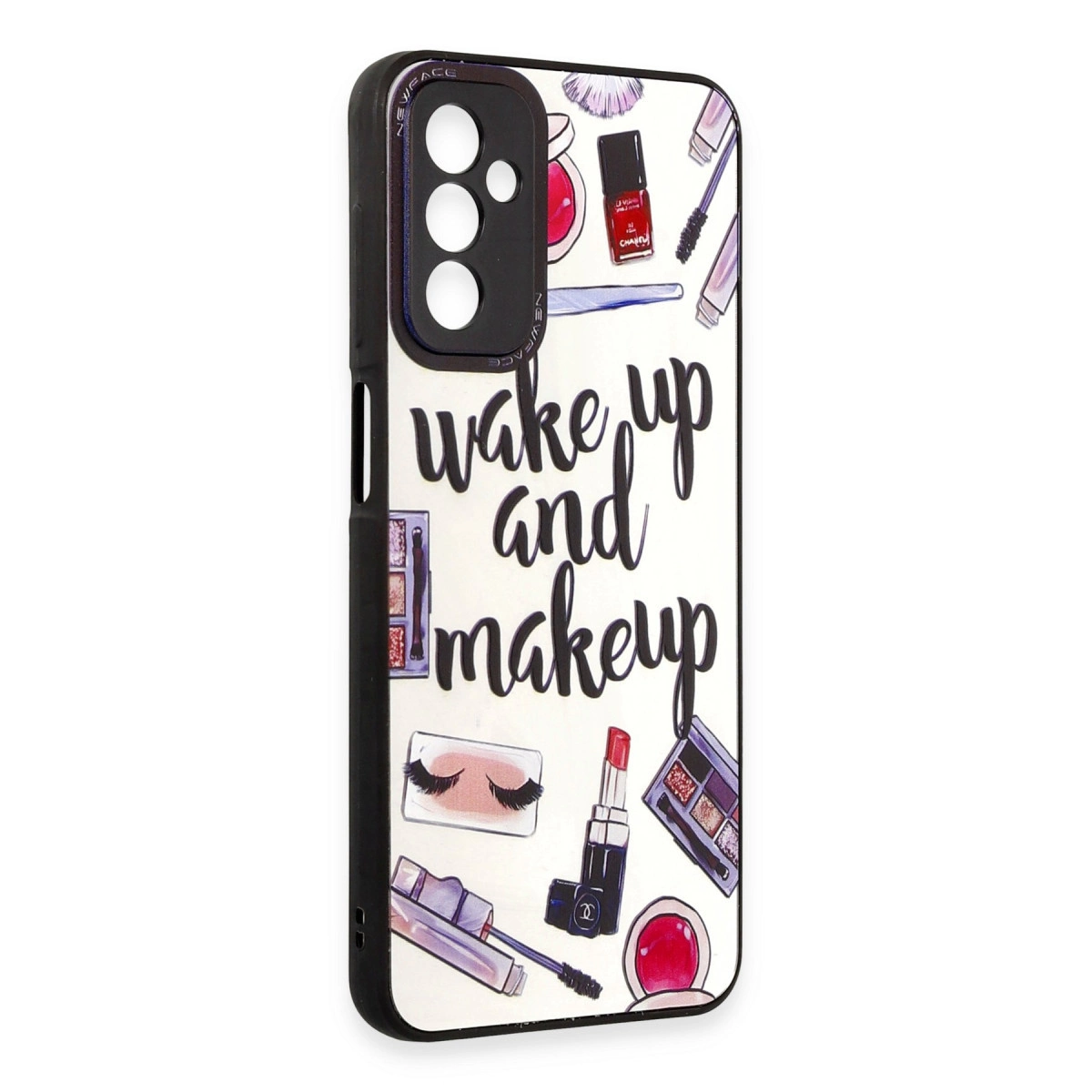 NEWFACE Samsung Galaxy M23 Uyumlu Mirror Desenli Kapak Telefon Kılıfı Çok Renkli
