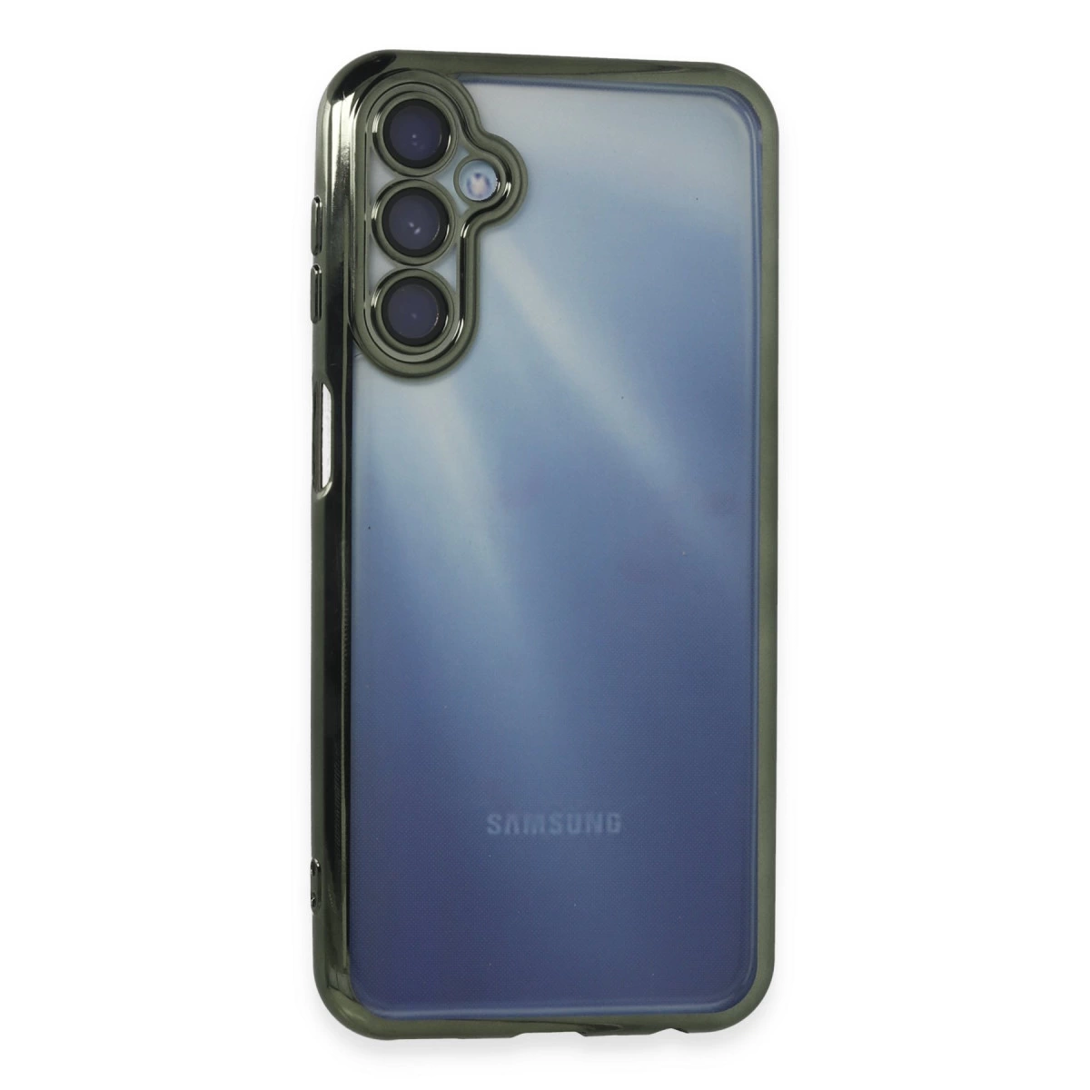 NEWFACE Samsung Galaxy A25 5G Uyumlu Kamera Korumalı Lensli Silikon Telefon Kılıfı Yeşil