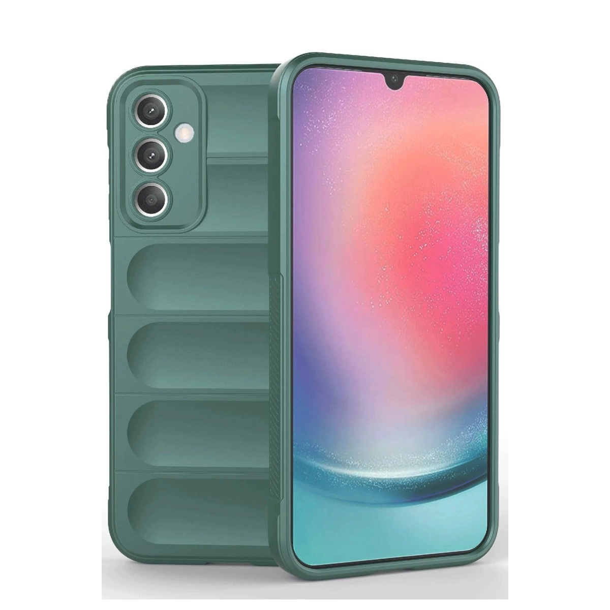 NEWFACE Samsung A36 Uyumlu Optimum Silikon Telefon Kılıfı Koyu Yeşil