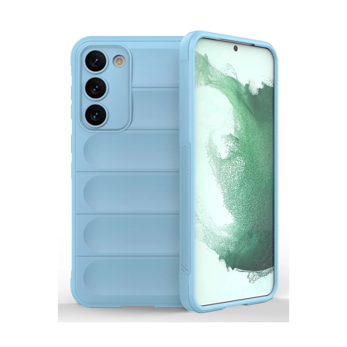 NEWFACE Samsung Galaxy S23 Plus Uyumlu Optimum Silikon Telefon Kılıfı Gök Mavisi