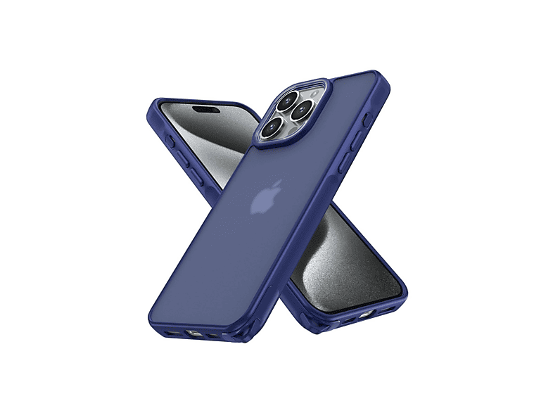 NEWFACE iPhone 15 Pro Uyumlu Elegant Kapak Telefon Kılıfı Lacivert