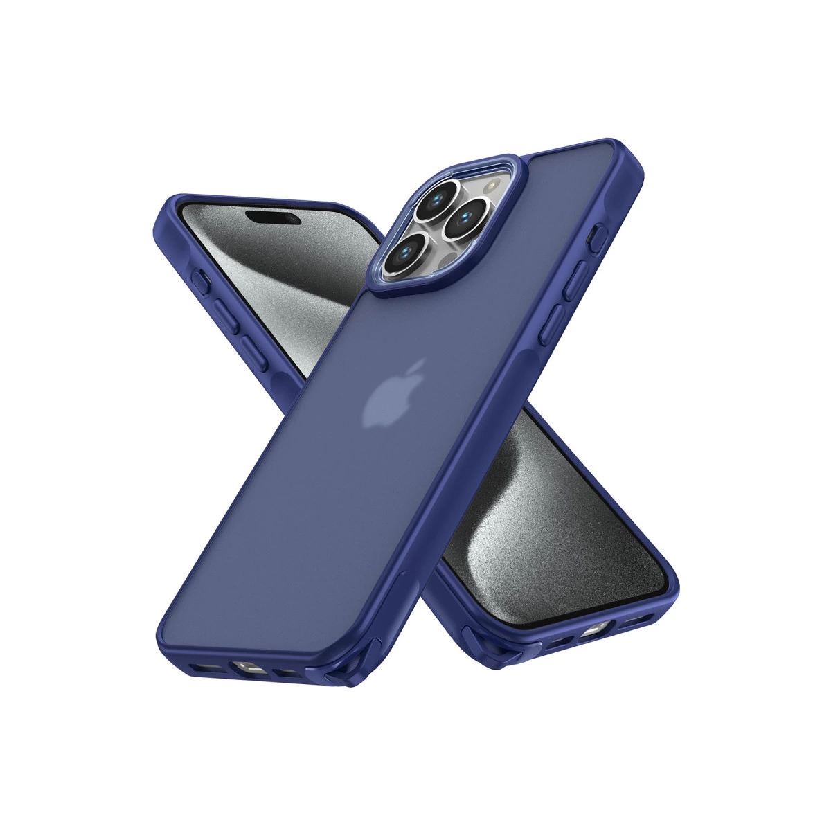 NEWFACE iPhone 15 Pro Uyumlu Elegant Kapak Telefon Kılıfı Lacivert