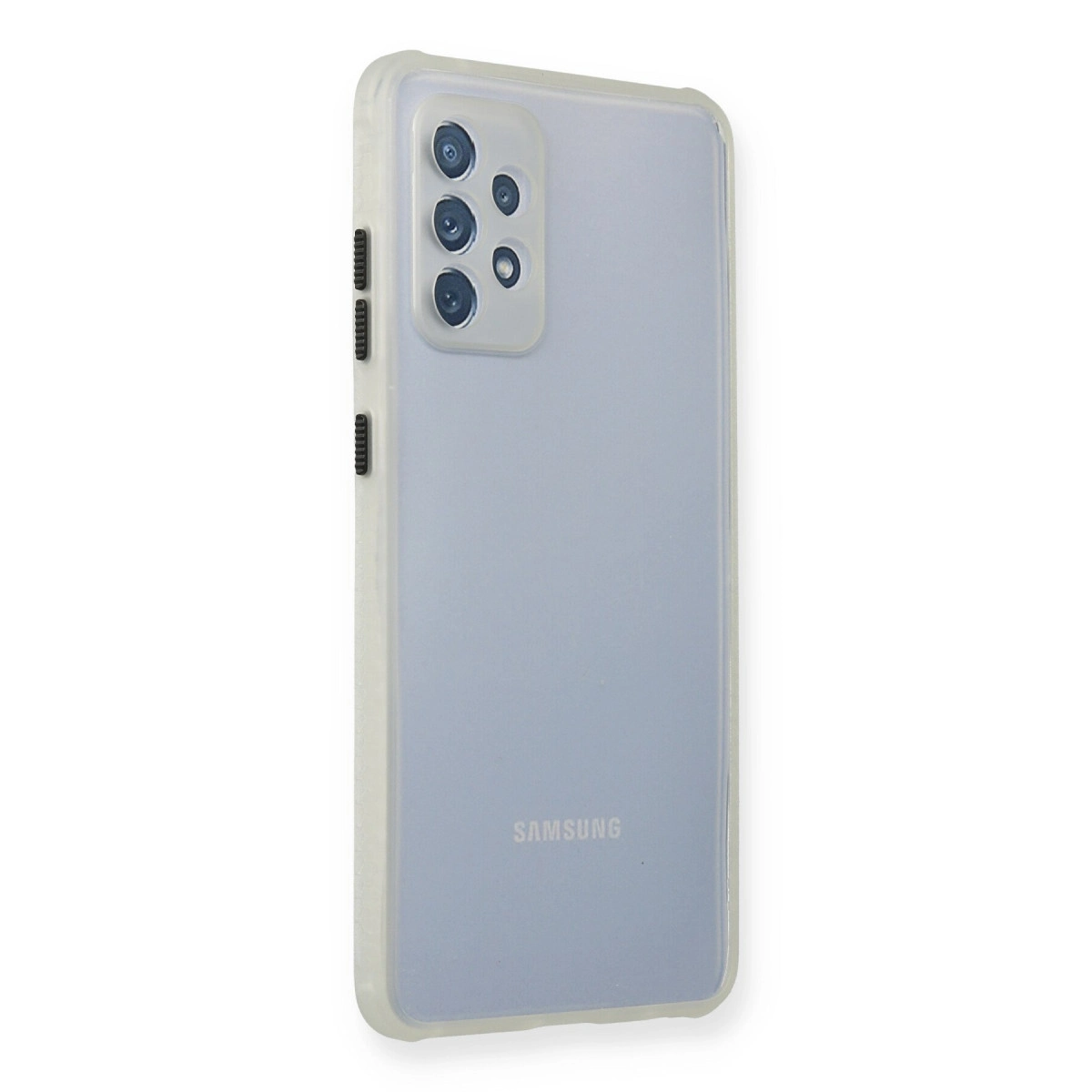 NEWFACE Samsung Galaxy A72 Uyumlu Miami Şeffaf Silikon Telefon Kılıfı Şeffaf