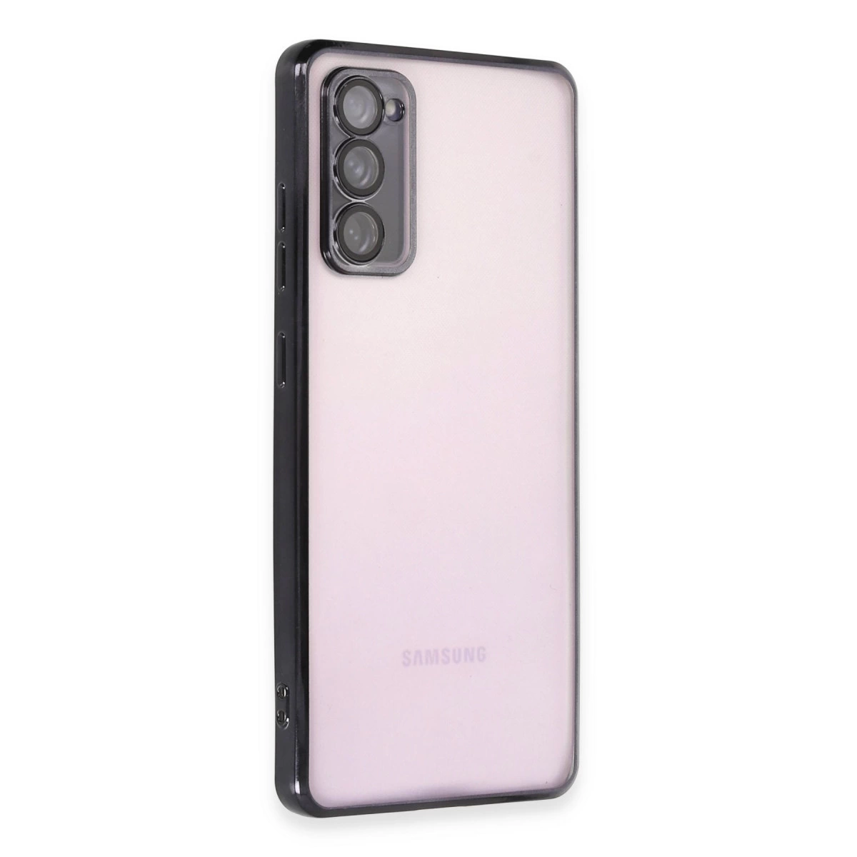 NEWFACE Samsung Galaxy S20 FE Uyumlu Kamera Korumalı Lensli Silikon Telefon Kılıfı Siyah