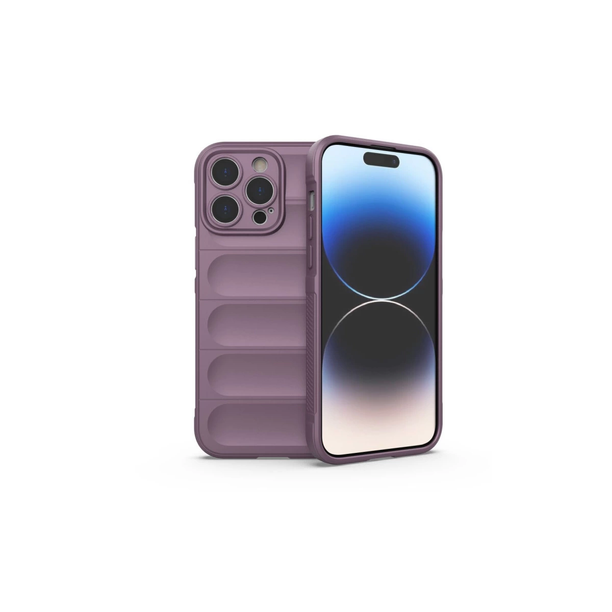 NEWFACE iPhone 14 Pro Max Uyumlu Optimum Silikon Telefon Kılıfı Mor