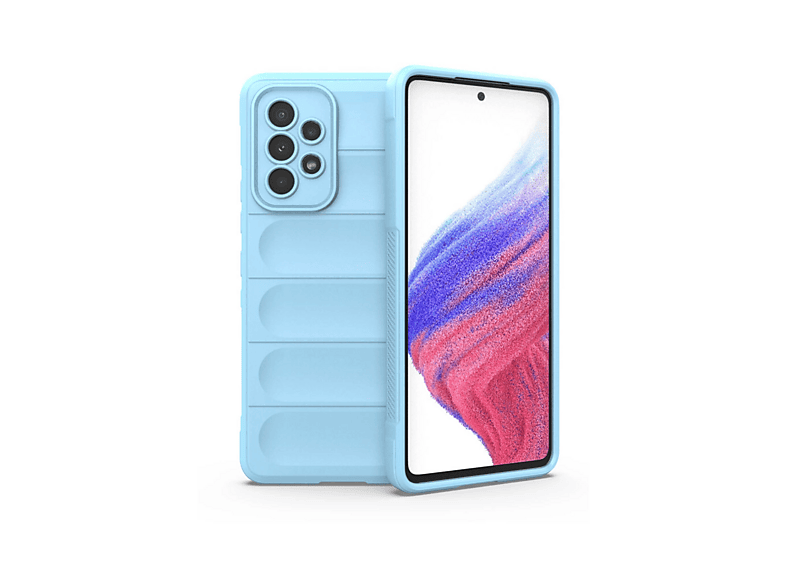 NEWFACE Samsung Galaxy A53 5G Uyumlu Optimum Silikon Telefon Kılıfı Gök Mavisi