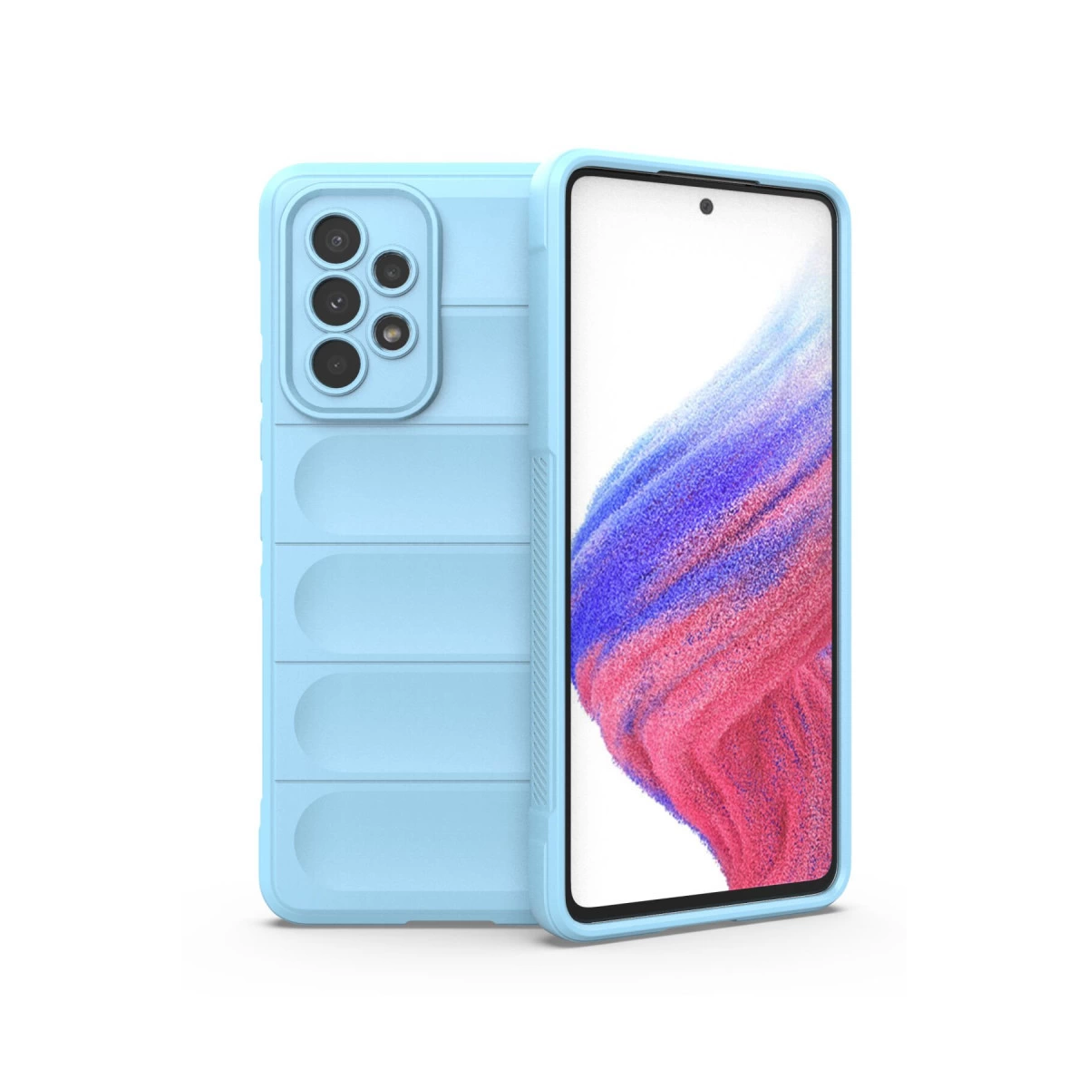 NEWFACE Samsung Galaxy A53 5G Uyumlu Optimum Silikon Telefon Kılıfı Gök Mavisi