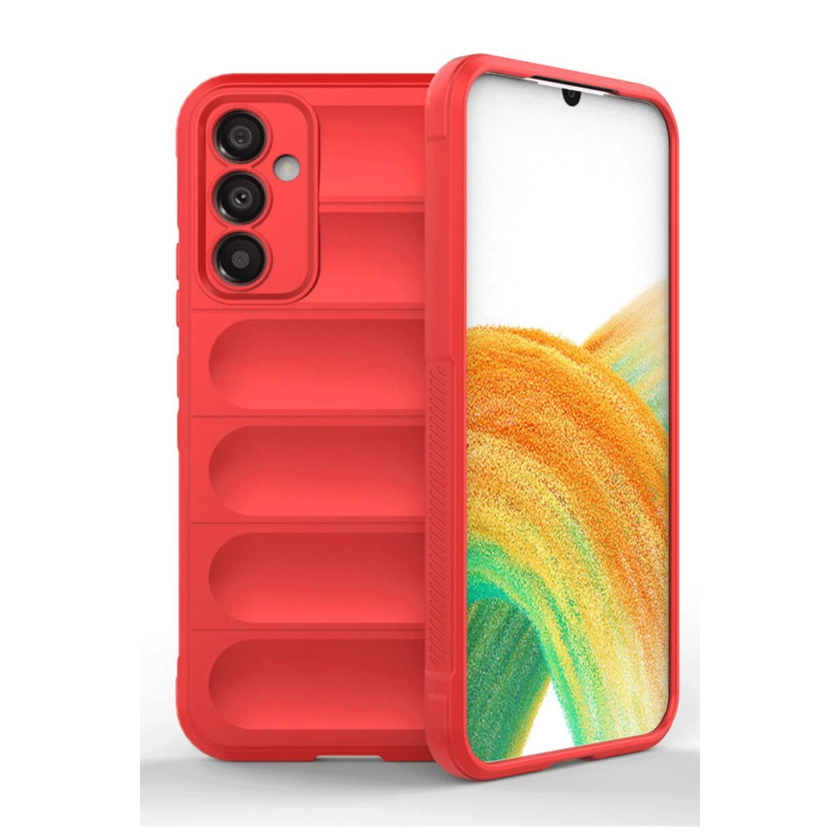 NEWFACE Samsung A36 Uyumlu Optimum Silikon Telefon Kılıfı Kırmızı