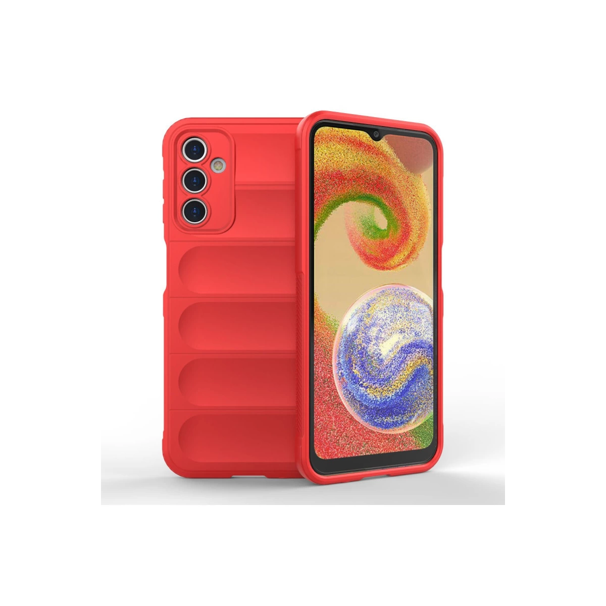 NEWFACE Samsung Galaxy A14 4G Uyumlu Optimum Silikon Telefon Kılıfı Kırmızı
