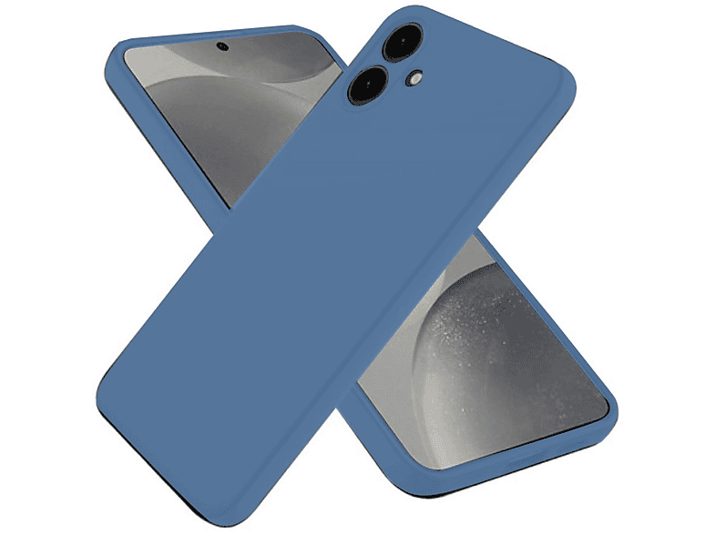 NEWFACE Samsung Galaxy A06 Uyumlu First Silikon Telefon Kılıfı Mavi